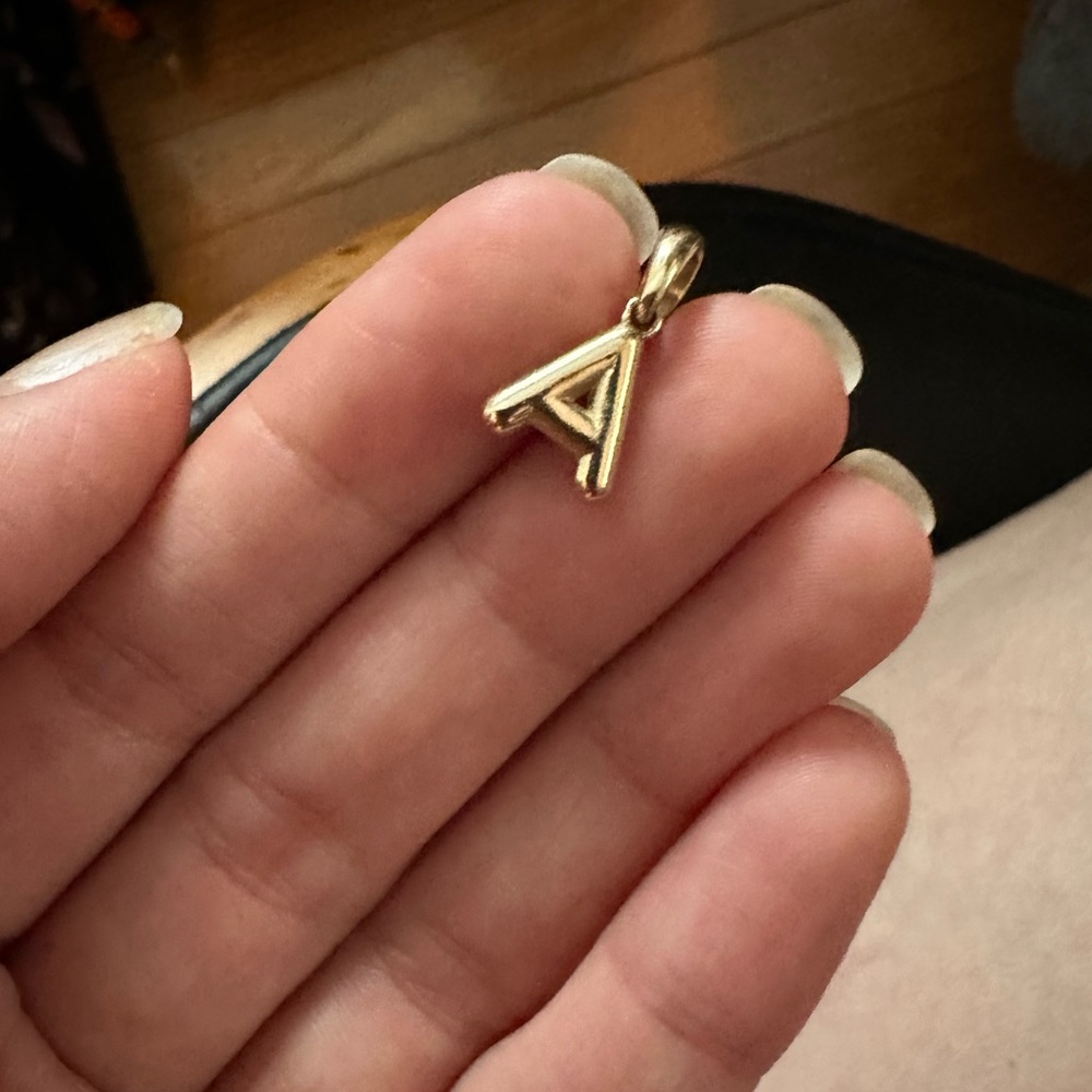 14k J. Hannah Initial “A” Charm
